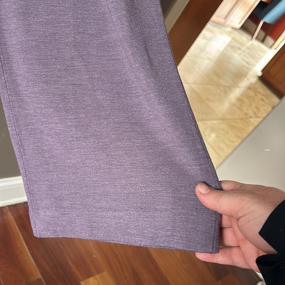 Eileen Fisher dusty purple silk (89%) pants size medium - Picture 3 of 4